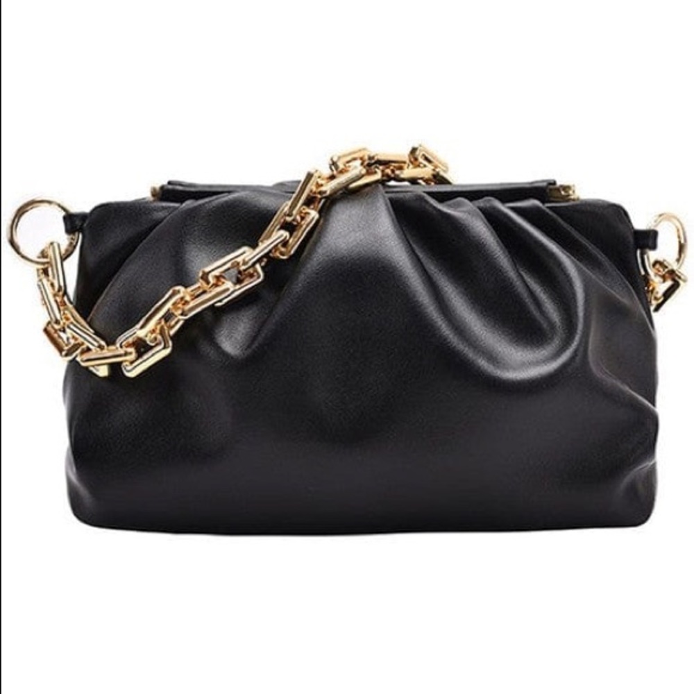 COPY - Chain Link Shoulder Bag-Black